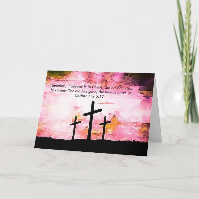 Cartão de Páscoa Religioso (Frente)