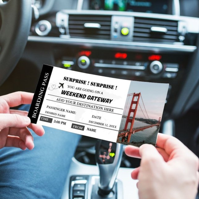 Cartão de Passagem de Embarque de Getaway no Fim d (Criador carregado)