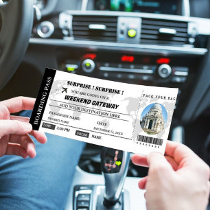 Cartão de Passagem de Embarque de Getaway no Fim d