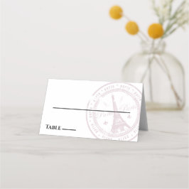 Cartão de Passaporte Paris Rosa