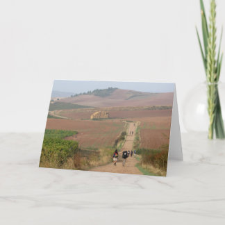 Cartão de passeio dos peregrinos