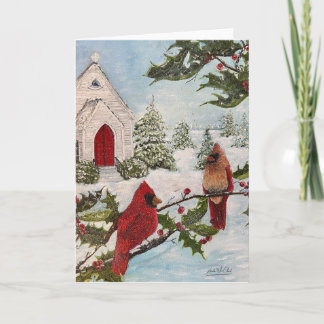 Cartão de Paz de inverno