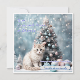 Cartão de Paz Global. Dê ao Amor e à Paz uma oport