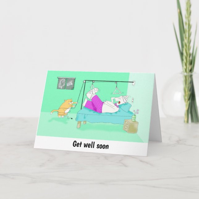 Cartão de pé perfurado da engraçada Xray (Frente)