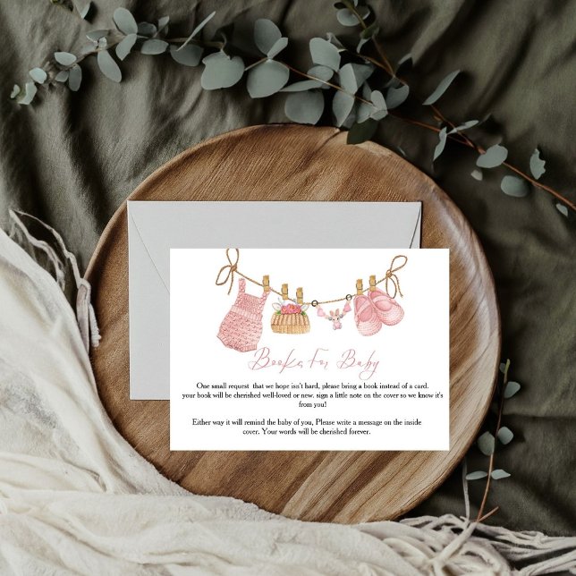 Cartão de pedido de livro Boho Clothesline para be (Criador carregado)