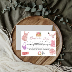 Cartão de pedido de livro Boho Clothesline para be