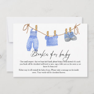 Cartão de pedido de livro Boho Clothesline para be