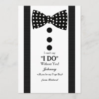 Cartão de Pedido de Pajem