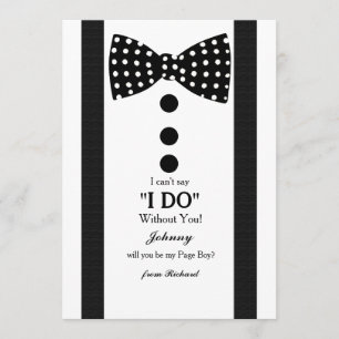 Cartão de Pedido de Pajem