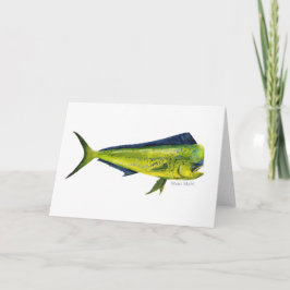 Cartão de peixe Mahi