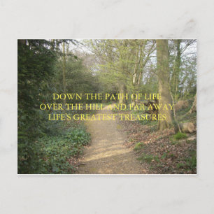 CARTÃO DE PENSAMENTO DOS HAICAIS DO TRAJETO DE