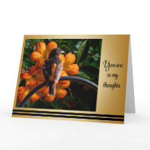 Cartão de Pensamento Elegante para Você