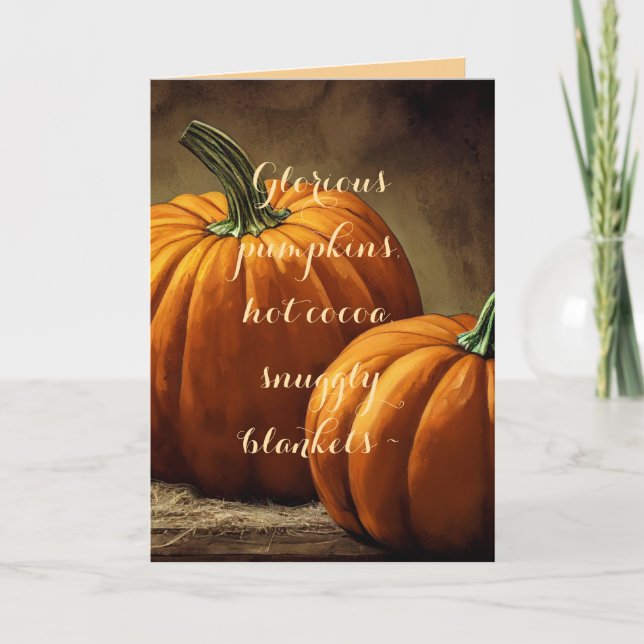 CARTÃO DE PENSAMENTOS GLORIOSOS DE ABÓBORA PARA VO (Frente)