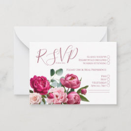 Cartão de Pensão de Casamento RSVP