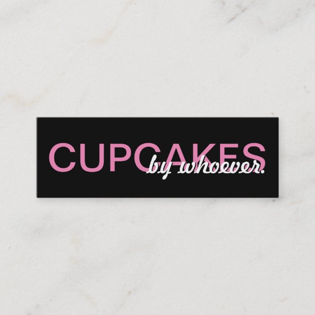 cartão de perfurador dos cupcakes (Frente)