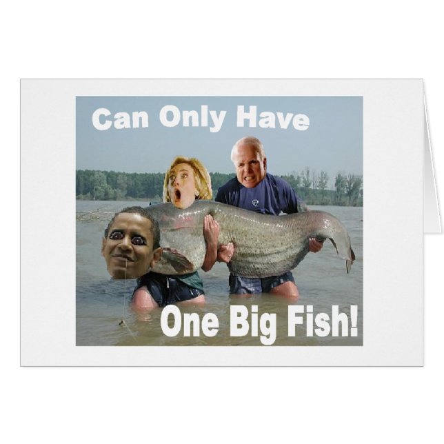 Cartão de Pesca Político (Frente Horizontal)