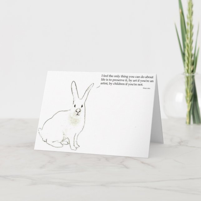 Cartão de Philip Larkin (Frente)