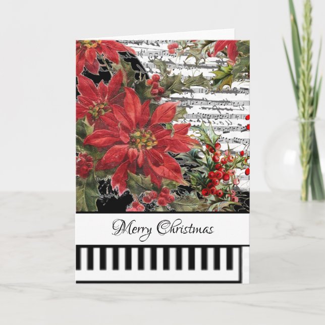 Cartão de piano personalizável (Frente)