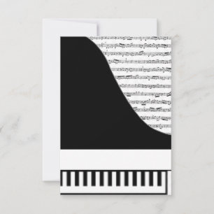 Cartão de Piano Personalizável