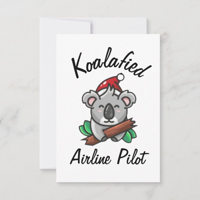 Cartão de Piloto de Companhia Aérea Koalafied (Frente)