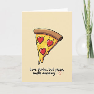 Cartão de Pizza Incrível Amor Apesta