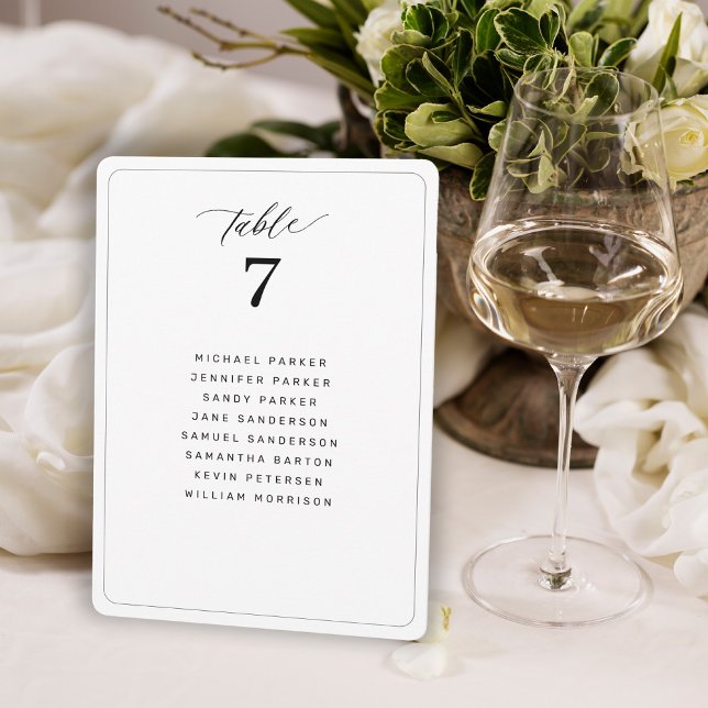 Cartão de plano de assentos de mesa de casamento m (Criador carregado)