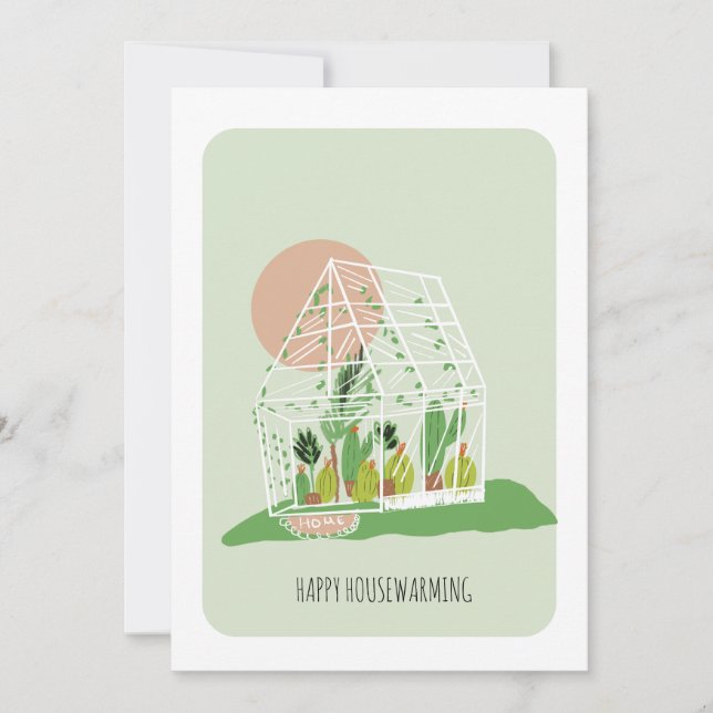 Cartão de Planta de Casa de Inverno Nova Casa (Frente)