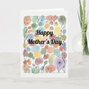Cartão de poema personalizado para o Dia das Mães.