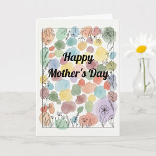 Cartão de Poema Personalizado para o Dia das Mães