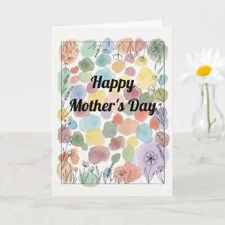 Cartão de Poema Personalizado para o Dia das Mães
