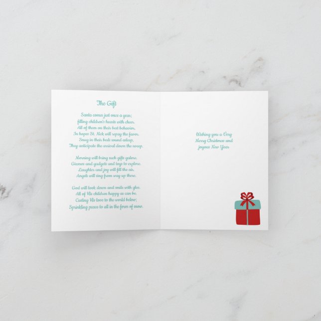 Cartão de Poesia de Natal (Interior)