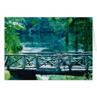 cartão de ponte tranquilo