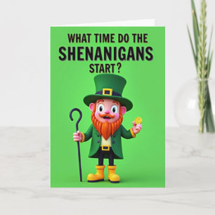 Cartão de Ponto das Travessuras do Leprechaun