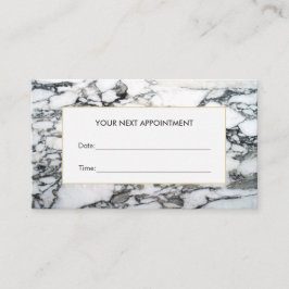 Cartão de pontos Elegante Marble Salon e Spa