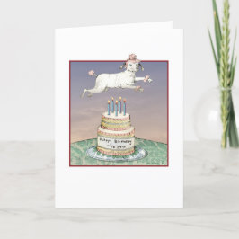 Cartão de Poodle Feliz Aniversário