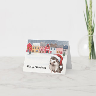 Cartão de porco de Natal