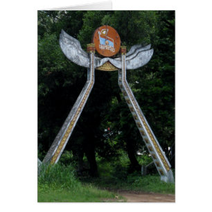 Cartão de Porta do Laos