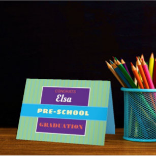 Cartão de pós-escola personalizado colorido!