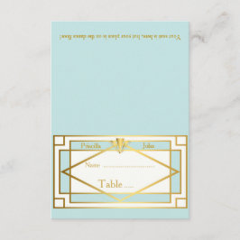 Cartão de Posição,Casamento,Encontro,Gatsby,branco