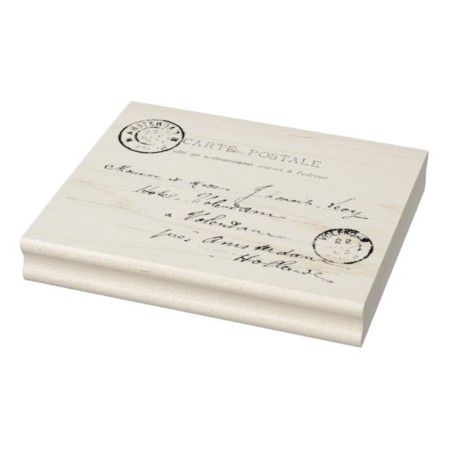 Cartão de Posto Amesterdã 1903 com Carimbo de Arte (Carimbo)