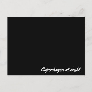 Cartão de posto Copenhaga à noite