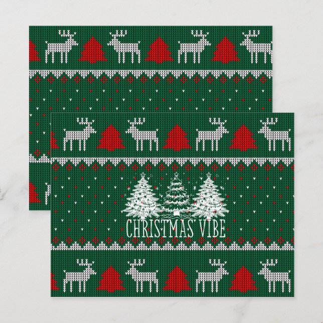 cartão de posto da árvore de natal para alegria de (Frente/Verso)