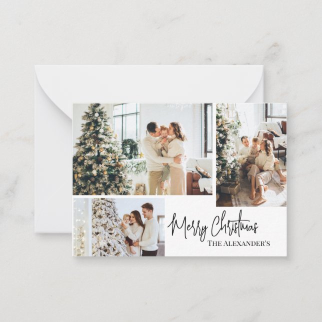 Cartão de Posto da Família Feliz Natal (Frente)