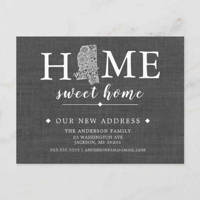 Cartão de Posto de Anunciamento Móvel de Estado MI (Frente)