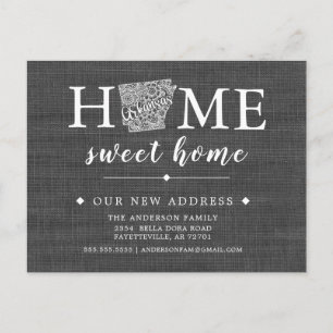 Cartão de Posto de Anúncio de Movimentação de 