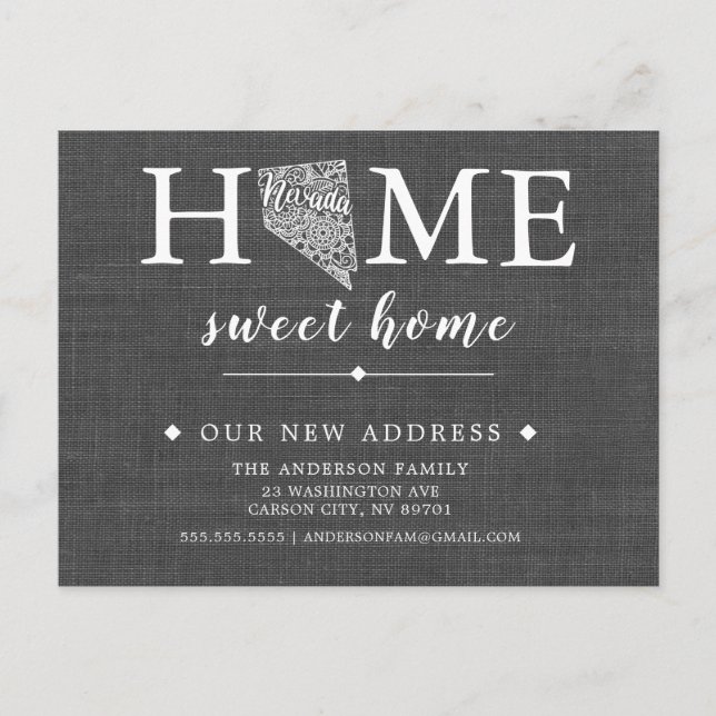 Cartão de Posto de Anúncio de Movimentação de Esta (Frente)