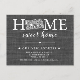 Cartão de Posto de Anúncio de Movimentação do Esta