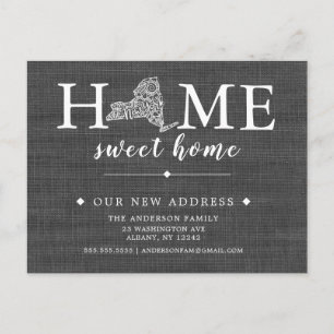 Cartão de Posto de Anúncio de Movimentação do Esta