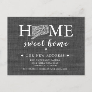 Cartão de Posto de Anúncio de Movimentação do Esta