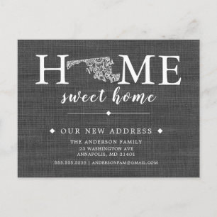 Cartão de Posto de Anúncio em Movimento do Estado 